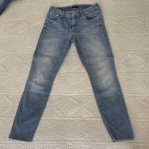 Mother Denim The Looker Ankle Fray in When Sparks Fly